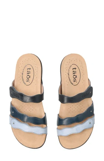 Taos Scribble Slide Sandal In Multi