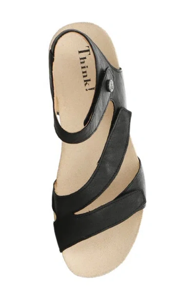 Think ! Dumia Ankle Strap Sandal In Black