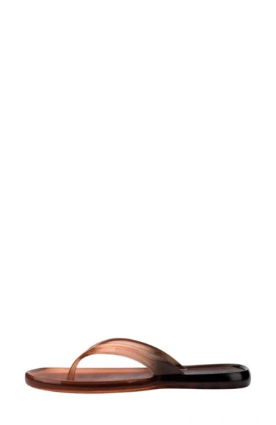 Melissa Beachware Gradient Flip Flops In Brown