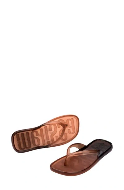 Melissa Beachware Gradient Flip Flops In Brown