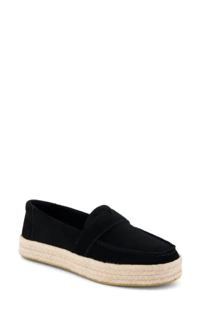 Toms Blakely Espadrille Loafer In Black