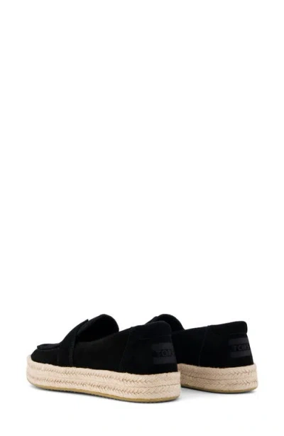 Toms Blakely Espadrille Loafer In Black