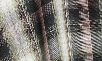 Acne Studios Hooded Nylon Silk Jacket Checked Pattern In Brown