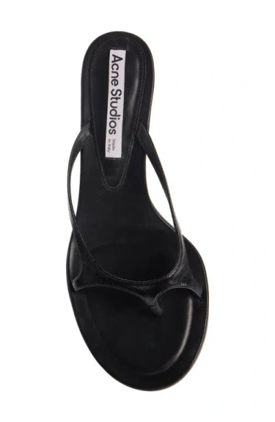 Acne Studios Sandals Open Toe Thin Straps Design In Black