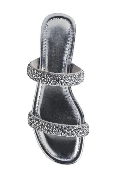 Touch Ups Trinity Slide Sandal In Silver