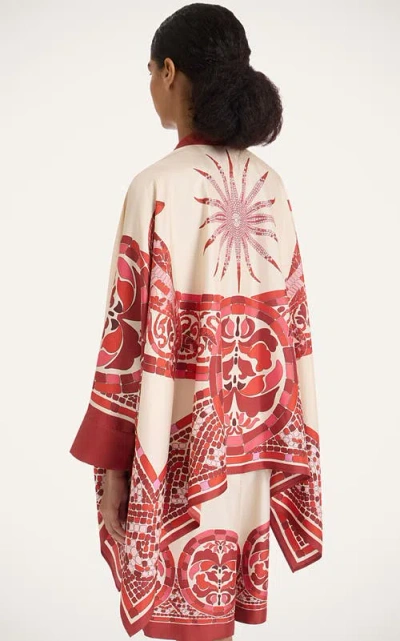La Doublej La Double J Silk Twill Shirt With Hand-applied Cobra Motif In Multi