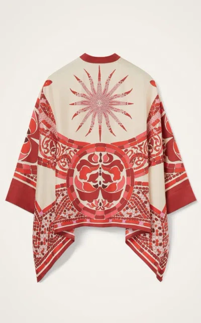 La Doublej La Double J Silk Twill Shirt With Hand-applied Cobra Motif In Multi
