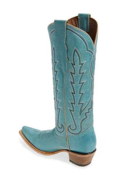 Circle G Embroidered Western Boot In Blue