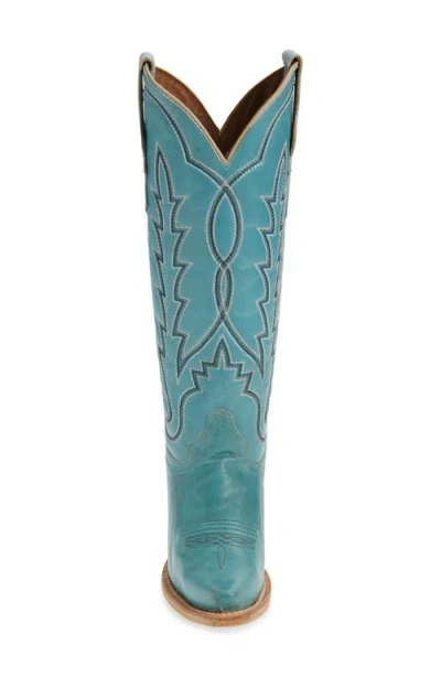 Circle G Embroidered Western Boot In Blue