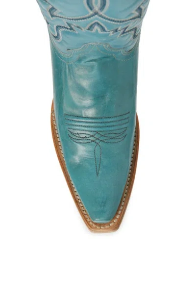 Circle G Embroidered Western Boot In Blue