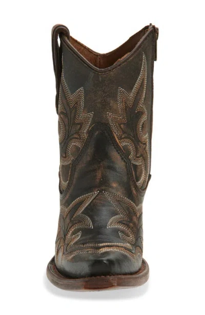 Circle G Embroidered Western Ankle Boot In Multi