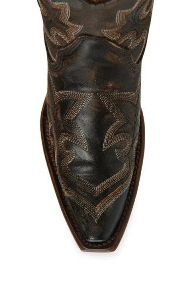 Circle G Embroidered Western Ankle Boot In Multi