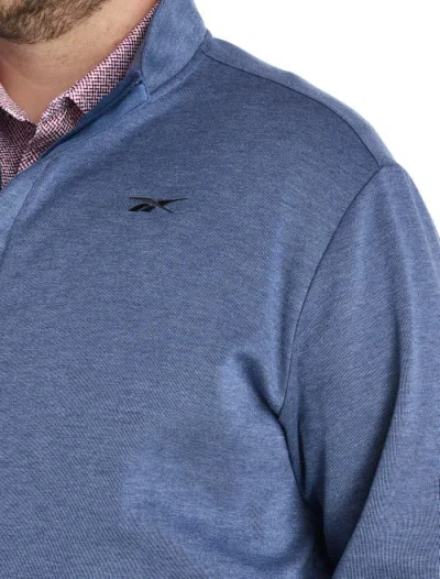 Reebok Big & Tall 1/4-zip Performance Pullover In Blue