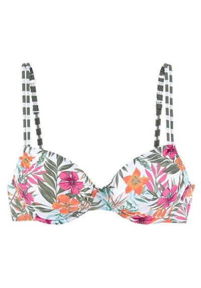 Lascana Pattern Underwire Bikini Top Size 32ddd