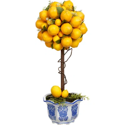 Mark Roberts Potted Lemon Topiary In Multi