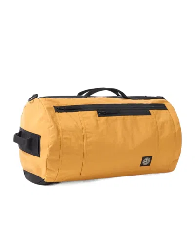 Stone Island Duffle Bag With Removable Strap In Orange
