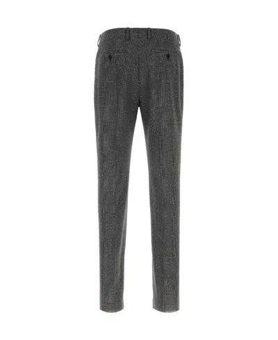 Alexander Mcqueen Grey Flat Front Pants In Gray