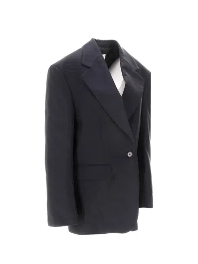 P.a.r.o.s.h Raisa25 Tailored Jacket Front Pockets In Black