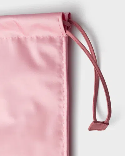 Prada Wish Silk Duchesse Drawstring Pouch Bag In Pink