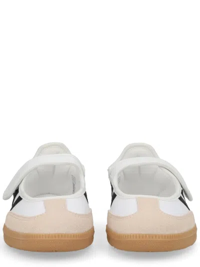 Adidas Originals Samba Jane Suede-trimmed Leather Sneakers In Multi