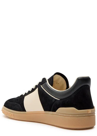 Valentino Upvillage Logo Sneakers Round Toe Rubber In Black