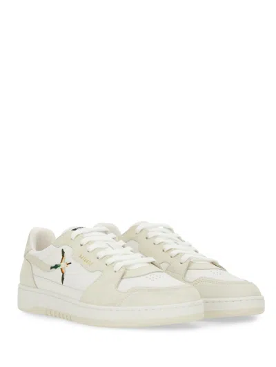 Axel Arigato Dice Lo Bee Bird Sneakers In White Leather In Multi
