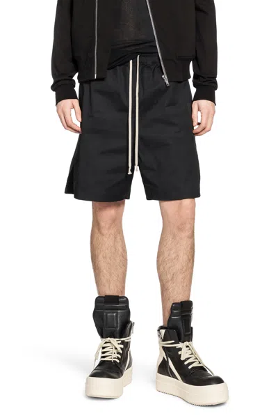 Rick Owens Drawstring Split Boxers In Black