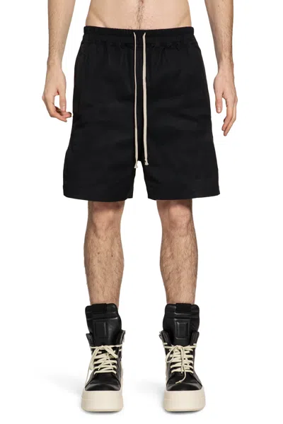 Rick Owens Drawstring Split Boxers In Black