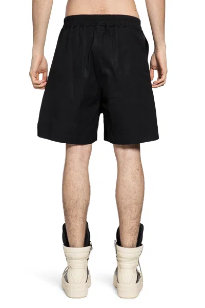 Rick Owens Drawstring Split Boxers In Black