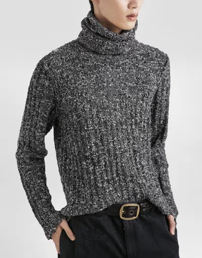 Dolce & Gabbana Turtleneck Pullover In Gray