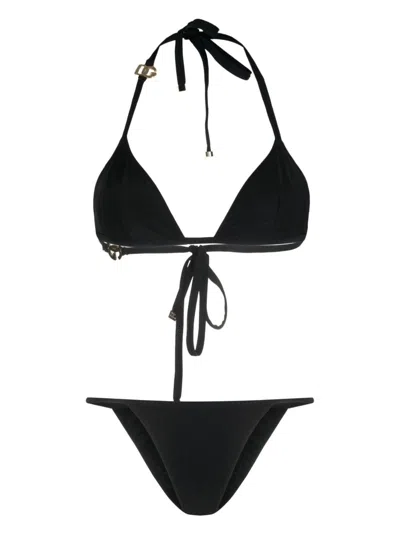 Dolce & Gabbana Triangle Bikini Set In Multi