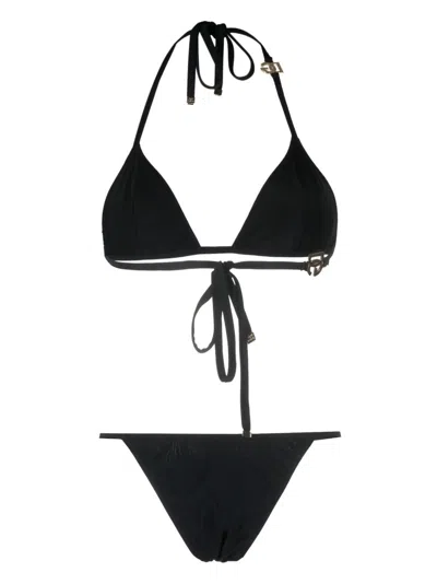 Dolce & Gabbana Triangle Bikini Set In Multi