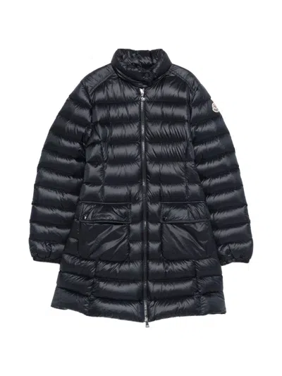 Moncler Genet Long Down Jacket In Black