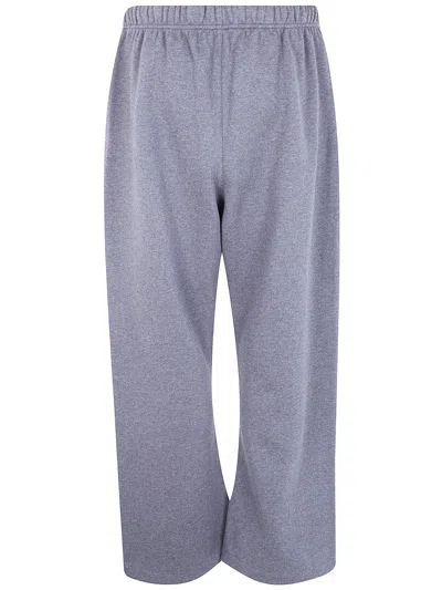 Essentials Elasticated Drawstring Trousers In Gray