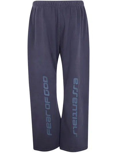 Essentials Drawstring Track Pants In Blue