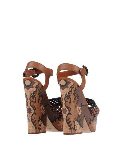 Shop Sergio Rossi Sandals In Camel