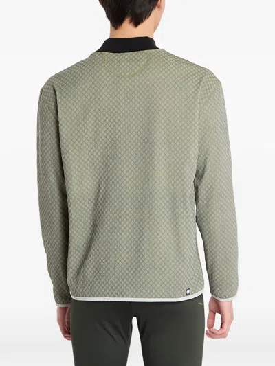 Ciele Mockneck Patterned Sweater In Gray