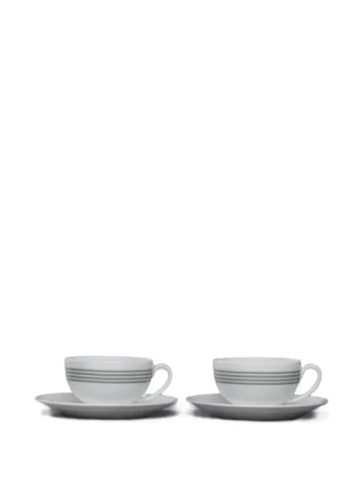 Thom Browne 4-bar Tea Set In White