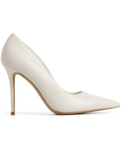 Aldo Stasya Pointed Toe Pump In White