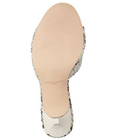 Marc Fisher Ltd Finny Slide Sandal In Animal Print