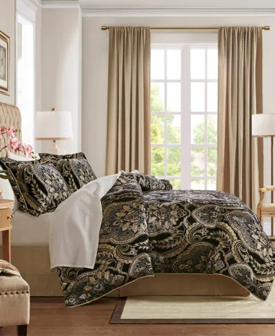 Croscill Julius 4-pc. Jacquard Comforter Set, Queen In Brown