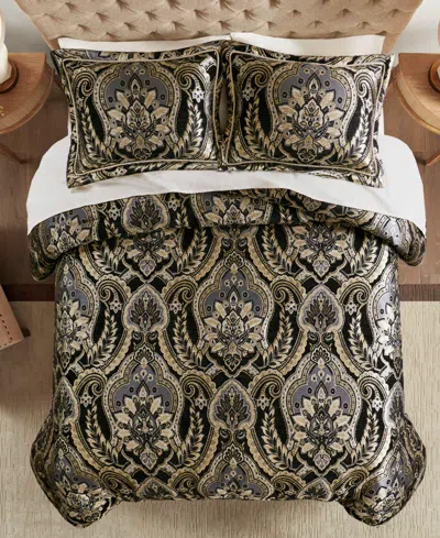 Croscill Julius 4-pc. Jacquard Comforter Set, Queen In Brown