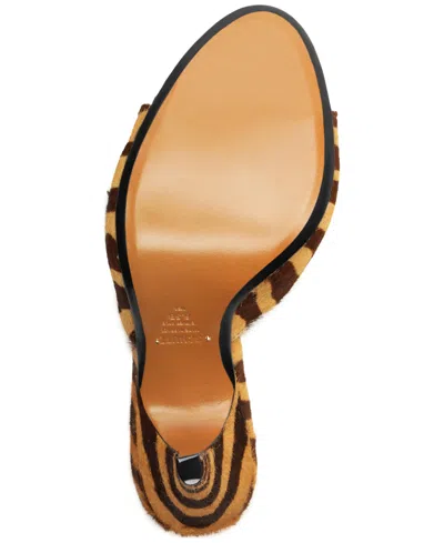 Schutz Clea Open-toe Mule Heels In Animal Print