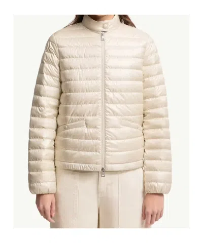 Moncler Azalee Short Down Jacket In Neutral