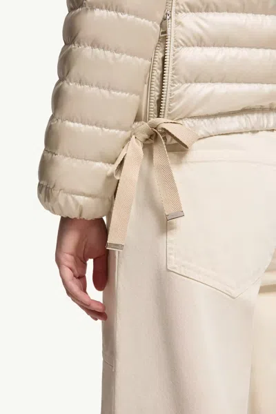 Moncler Azalee Short Down Jacket In Neutral