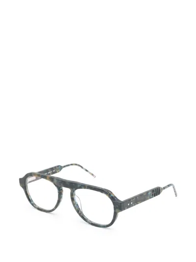 Thom Browne Pilot-frame Glasses In Black