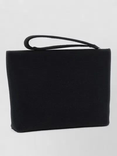 Givenchy Tape Small Clutch Bag Rectangular Wrist Strap In Black