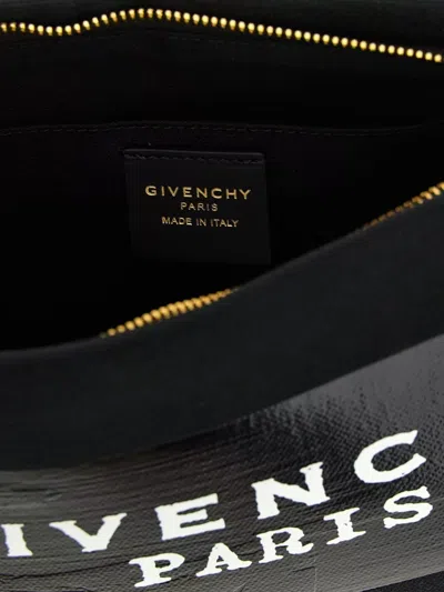 Givenchy Tape Small Clutch Bag Rectangular Wrist Strap In Black