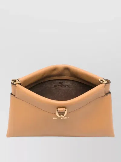 Etro Chain Strap Rectangular Crossbody Mini Bag In Brown