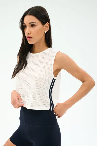 Splits59 Logan Mesh Tank With Stripe In Multi